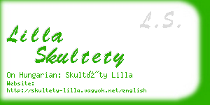 lilla skultety business card